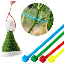 600根彩色扎带，6种颜色，高强度自锁塑料扎带，适用于户外园艺和室内使用、家居装饰、防水布和固定胶带