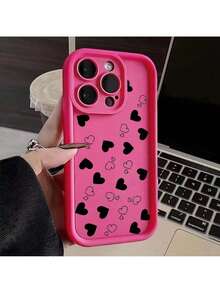 Funda de teléfono compatible con 16 15 13 14 Pro Max 16E 11 12 13 Mini 7 8 Plus XR X XS Max SE, funda mate suave a prueba de golpes con estampado de corazón de amor, funda compatible con funda  17 Pro Max, funda  17 Pro, funda  17, funda  16, funda  16 Pro Max, funda  15 - 2 - Ver 9