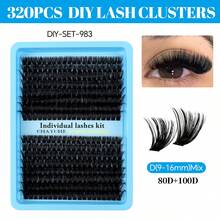 CMAYOME 320 قطعة رموش صناعية تأثير مكياج عيون ثلاثية الأبعاد، طقم إطالة الرموش بأنماط مختلطة مع لاصق وختم، ملقاط وفرش للمبتدئين، مجموعة رموش كثيفة وفاخرة مع غراء الإطالة، أعواد مسكرة، مشبك رموش، مكياج جمالي لتكبير العيون، خليط واقعي من رموش DIY للاستخدام اليومي/الثقيل/الخفيف/المسرح - متعدد الألوان - مشاهدة 16