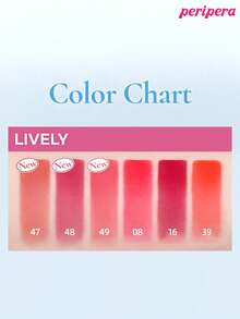 K-Beauty Ink 丝绒唇膏，显色度高，持久不脱色，轻盈质地，不含麸质，不含防腐剂，丝绒哑光唇膏，液体唇膏，顺滑易涂，持久显色，韩国化妆品 - #47 Sunny Coral - 查看 6
