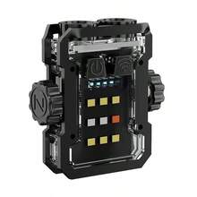 1 件 6 模式磁性旋转陀螺手电筒，6g 超轻钥匙链灯，COB 双光源快速充电，强光/弱光/频闪/救援灯，机械帽夹 EDC 迷你工具灯 - 彩色 - 查看 14