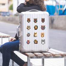 50 piezas de pegatinas de búho - Adecuadas para decorar teléfonos, álbumes de recortes, planificadores, botellas de agua, portátiles, coches, equipaje y talla grande. También son excelentes para tarjetas hechas a mano, portátiles y varios otros escenarios. Una opción decorativa ideal para la temporada de invierno y vacaciones. - Multicolor - Ver 7