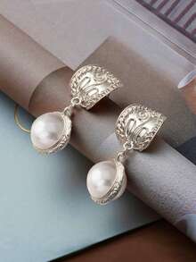 1 对复古波西米亚风格优雅独特几何镀金金属吊坠耳环，适合女性日常、节日、派对、婚礼、订婚、旅行、节日、送给好朋友的礼物、珠宝