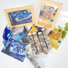 1-Pack Mini 300-Piece Puzzles, Starry Night Tiny Puzzle Set, Micro Piece Puzzle Games, Adult & Teen Puzzle Gift, Birthday Halloween Easter Christmas Holiday Gift, Fine Art Mini Puzzle Collection, Compact Puzzle Challenge, Premium Micro Puzzle Set, Advanced Puzzle Game, Holiday Gift For Adults & Teens - Multicolor - View 1