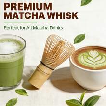Japanese Matcha Tea Set: Genuine Bamboo Matcha Whisk, Tea Brush, Tea Spoon, 2-In-1 Coffee & Tea Grinder, Tea Ceremony Accessories