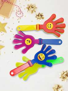 Bộ 1/4/8 tấm bảng vỗ tay bằng nhựa, đồ chơi vỗ tay cho các bữa tiệc, đạo cụ cổ vũ cho các lễ hội âm nhạc, tiệc năm mới, Ramadan, các dịp lễ kỷ niệm, sinh nhật, đám cưới, lễ tốt nghiệp, tựu trường, quà tặng. - Nhiều màu - Xem 9