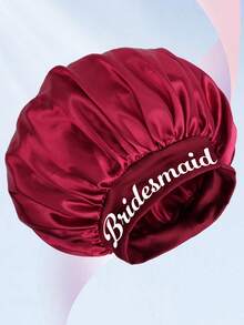 1 bonetă de păr pentru domnișoare de onoare, pentru păr creț, cadouri creative de nuntă pentru domnișoare de onoare, bonetă moale de protecție a părului cu bandă lată pentru somn, utilizare zilnică - poliester, femei, îmbunătățirea buclelor, fără parfum, coafură normală, - Multicolor - Vizualizare 14