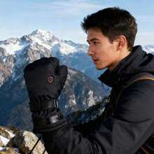 1 Pair Unisex Thermal Lined Heated Gloves, Warm Anti-Slip Touchscreen Gloves For Outdoor Sports Like Cycling, Skiing In Autumn/Winter