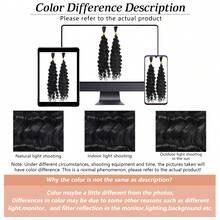 Deep Twist Crochet Braids Water Wave Latin Curl Long Hair Extensions Synthetic African Wig For Women - Natural Texture, Easy To Install - Multicolor - View 10