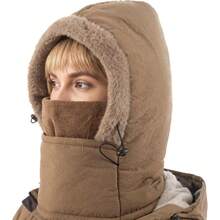 Balaclava Fleece Ski Mask For Men Women With Face Cover Water Repellent Windproof For Extreme Cold Weather Skiing Motorcycle - Brown - View 2