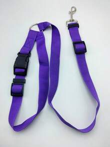 1 pieza Correa de para mascotas de nailon morado para vehículos, arnés para reposacabezas para perros pequeños/medianos - Morado - Ver 7