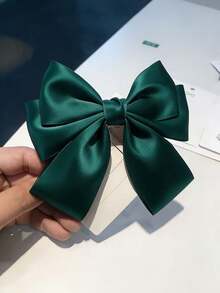 1Pc Hair Bows For Women Girls Cute Hair Ribbon Silky Satin Bow Hair Clips With Long Tails Vintage Hair Accessories For Women Metal Bow Hair Clips Back To School, Claw Clips, Hair Slide, Hair Barrettes