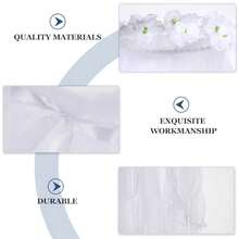 Diadema de Flores Blanca Velo Guirnalda Floral Decorativa Tocado Infantil para Bodas Fotografia y Fiestas Accesorio para Cabeza con Diseño Delicado y EleganteConveniente y duradero,Los favoritos de los niños - Multicolor - Ver 8