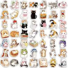 50pcs Cute Cat Stickers DIY Decoration Luggage Guitar Notebook Creative Fun Cartoon Stickers - Multicolor - View 6