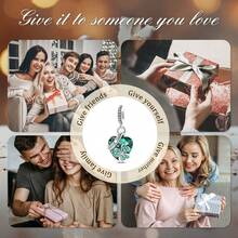 925 Silver Lucky Shamrock Charm Pendant Fits Original Bracelet Necklace, Irish Tradition DIY Jewelry Gift (St. Patrick's Day) - KSC526 - View 7