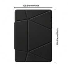 Slim Folio Faux Leather Stand Case | Smart Cover For Samsung For Galaxy Tab S10 Lite/S10 FE/S9/S9 FE 10.9" Tablet With Multi-Angle Support And Sleep - 黑色 - 查看 7