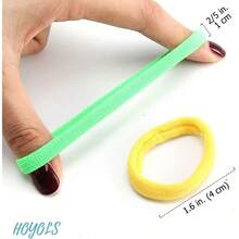 Soft Thick Seamless Cotton Hair Ties Ponytail Scrunchies Head Bands No Damage Crease For Women Girls Poncytail Holder 100 Pieces 10 Colors Set - 10ColorsSet - View 5