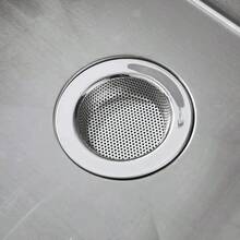 2个装厨房水槽滤网，不锈钢材质，厨房水槽排水滤网，适用于厨房水槽，大宽边设计，直径4.5英寸，浴室配件，浴室工具 - 彩色 - 查看 8