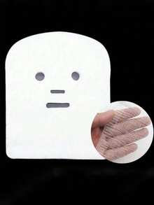 100/50pcs Skin Care Gauze Face Mask, Algae Soft Mask Powder Beauty Gauze Pads - Multicolor - View 5