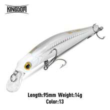Kingdom Kingart Sinking Minnow Fishing Lures 6g 9g 14g 18.6g Jerkbaits With Center Of Gravity Transfer System Wobblers Hard Baits For Freshwater And Saltwater Sea Bass - Multicolor - View 51