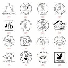 1pc 3cm Customized Pottery Stamp, Pottery Signature Stamp, Personalized Clay Stamp, Ceramic Stamp, Polymer Stamp, Custom Clay Stamp, Gift For Him - Multicolor - View 4