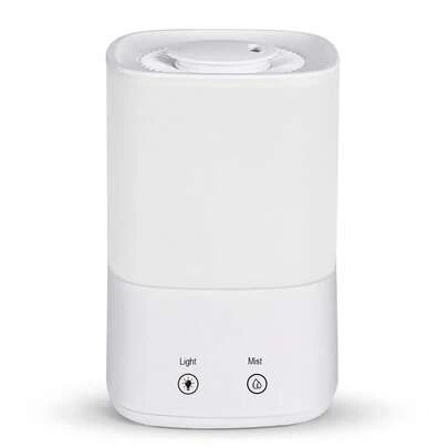 2.1L White Top-Fill Humidifier With Color Changing Lights, Aromatherapy Diffuser, 3 Mist Levels, 360° Rotating Nozzle - Add Essential Oils For Relaxing Ambiance