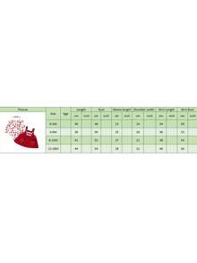 Valentine's Day Baby Girls 3 Piece Outfit Long Sleeve O Neck Bow Heart Print Jumpsuit And Headband Dress Set - 紅色 - 查看 8