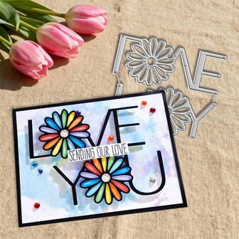 Troqueles de corte de metal "Te amo", herramienta para hacer tarjetas de felicitación, manualidades de corte de papel para tarjetas, plantilla de troqueles para hacer tarjetas de regalo