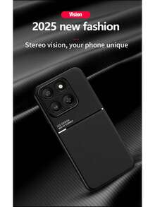 适用于荣耀400 5G/荣耀400 Lite/荣耀400 Pro/荣耀X6C/荣耀X70/荣耀X9D/荣耀400 Smart 5G/荣耀X7D 4G/5G/荣耀Magic8/荣耀Magic8 Pro/荣耀X5C/荣耀X5C Plus的时尚超薄手机壳 - 黑色 - 查看 7