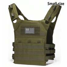 Petit gilet de chasse multifonctionnel JPC, gilet d'entraînement léger avec patch du drapeau américain, gilet de transport extensible - Multicolore - Voir 13