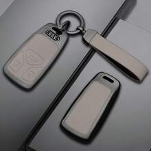 适用于奥迪 A1 A2 A3 A4 S4 A5 S5 A6 A7 S7 A8 S8 Q1 Q2 Q3 Q4 Q5 Q6 Q7 Q8 RS4 RS5 RS7 TT E-Tron TTS TFSI 的合金汽车钥匙壳套/钥匙包/遥控器 - 均碼 - 查看 1