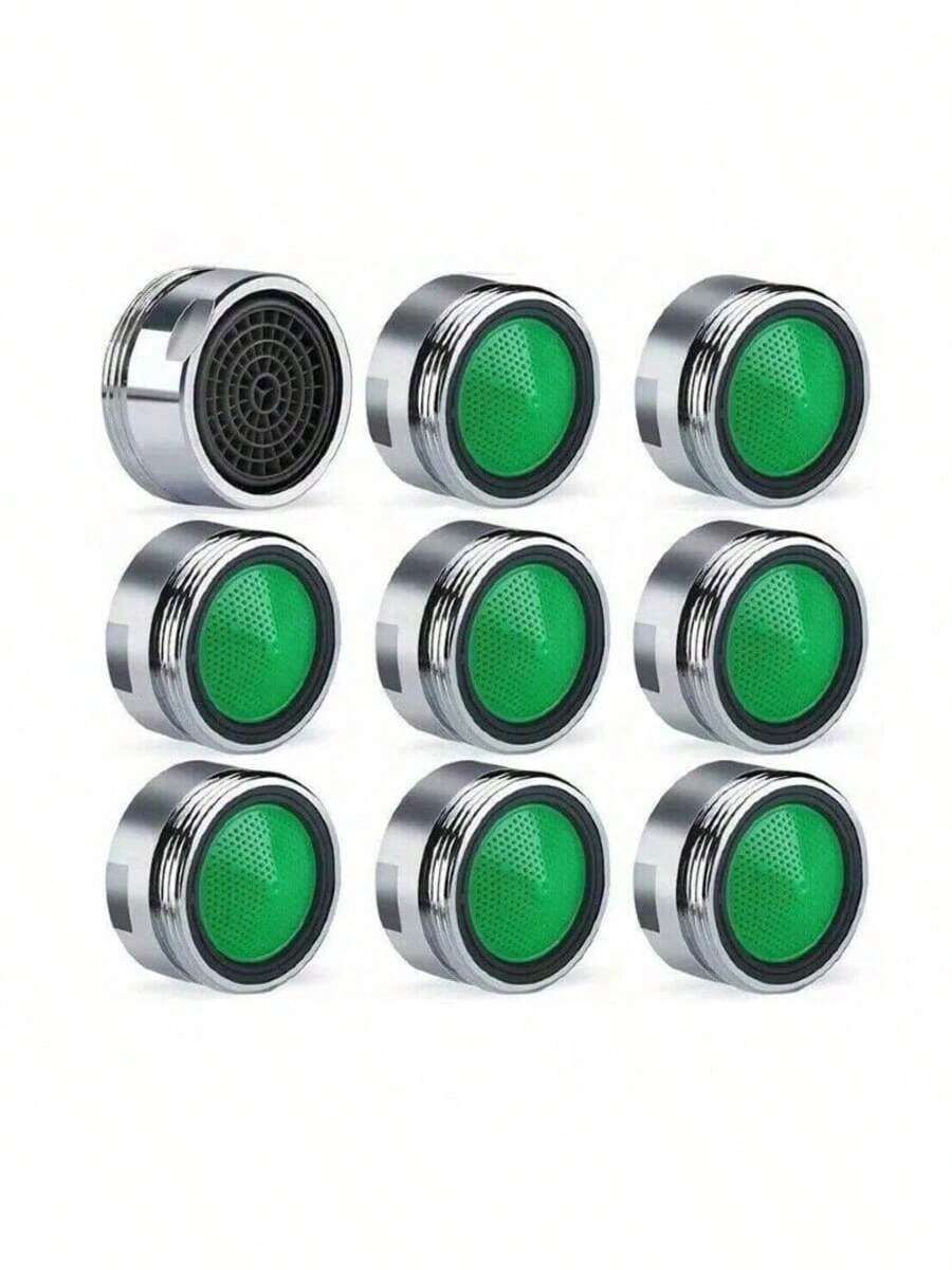 1/2/4pcs Stainless Steel & Plastic Filter Element Kitchen Faucet Bubbler Nozzle Replacement - Faucet Parts - Durable, Easy-To-Install, And High-Flow Rate Accessories For Kitchen Faucet Repair And Maintenance