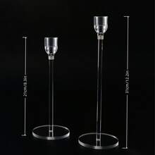 Acrylic Candle Holders, European Style. Candle Cups For Dining Table, Wedding Decor, Candlelight Dinner. Suitable For Room Decor, Home Decor, Dining Table Decor, Gift For Best Friend, Wedding Celebration, Etc.