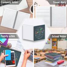 Cuaderno espiral A5, cuaderno de notas escolares en inglés, multicolor - Multicolor - Ver 5
