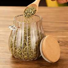 Conjunto de 1/2/3/4 potes de vidro para temperos de cozinha, 360ml, com tampas, estampa de abóbora, ideais para armazenar especiarias, grãos de café, com colher. Perfeitos para guardar temperos, chás de ervas, grãos, cominho, açúcar e grãos de café. Ideais para organizar e decorar a mesa da cozinha. Perfeitos também para festas, casamentos e presentes.