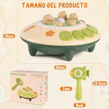 Dakuly Juego de Golpear a un Topo Borde Suave Juguetes de Juego de Golpes Acertijos de Juguetes Juguete para Golpear con Sonido y Luz Martillo para El Aprendizaje Temprano para Niños de 2 a 6 AñoConveniente y duradero,Los favoritos de los niños - Multicolor - Ver 6