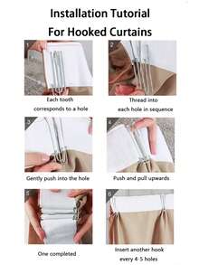 1件法式复古薄纱窗帘，新款日式奢华轻盈透明窗帘，适用于客厅、卧室、家居装饰，四季皆宜 - 米色 - 查看 4