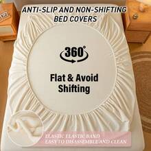 1 cearșaf cu elastic, lenjerie de pat, protecție pentru saltea, husă de pat, buzunar adânc, doar cearșaf, fără față de pernă, rezistent la praf, lenjerie de pat moale și confortabilă pentru dormitor, lavabilă la mașină