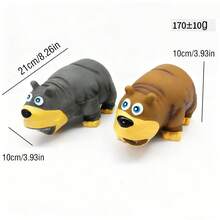 Latex Dog Toys Squeaky Toy Interactive Dog Chew Toys Cute Bear Shape Toys With Sounds For Pets - Brown - View 7