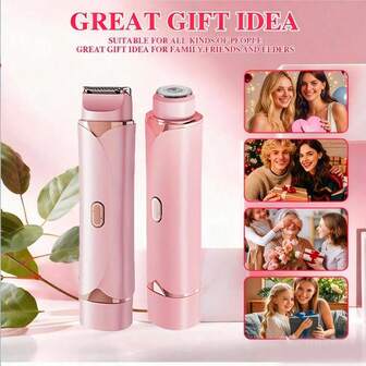 Women's Double-Headed Electric Hair Remover, Unisex Epilator, Home & Travel Beauty Tool, Suitable For Legs And Bikini Area