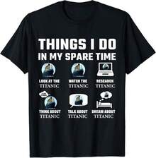 Fun Things I Do In My Free Time Unisex T-Shirt Birthday Gift For Kids - 黑色 - 查看 1