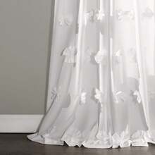 Decor Cortina Riley color marfil, 213 x 132 cm - Blanco - Ver 3