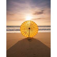 Paquete de 2 sombrillas de bambú para decoración de bodas, ideales para decoraciones y accesorios de festivales y bodas. Sombrillas de novia tradicionales hechas a mano, elegantes accesorios para fotos y fiestas. - Naranja - Ver 6