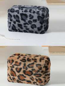 1个新款豹纹八角形化妆包，便携式化妆包，方便外出携带化妆品，大容量轻便收纳化妆包，跨境热销推荐单品，适合收纳各种物品，如化妆品、珠宝、钥匙、硬币等，是节日和生日的理想礼物，休闲复古豹纹化妆包，女士礼物，圣诞礼物，女士送礼佳品，化妆包，旅行必备 - 彩色 - 查看 16