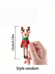 16 piezas - Decoraciones de renos de Navidad de colores en madera - Estilo clásico plano 2D, no 3D, hechas de madera, adecuadas para decoraciones de jardín y fiesta, decoraciones de Año Nuevo e invierno, suministros para fiestas en el hogar, decoraciones del hogar, decoraciones navideñas, decoraciones de habitaciones, decoraciones navideñas para árboles de Navidad, fiestas navideñas, adornos colgantes, árboles de Navidad, hogares, oficinas, aulas, caja de regalo multifuncional con adornos colgantes