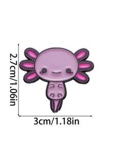 Cute Cartoon Salamander Shaped Enamel Brooch, Clothing Accessories Or Women's Packaging Accessories, Student Backpack Badges, Jacket Accessories, Fun Birthday Gifts - Multicolor - View 11