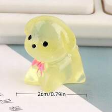 10/30/50pcs DIY Mini Puppies, Luminous Mini Resin Puppies, Mini Toys, Small Animals That Glow In The Dark, Suitable For Holiday Gifts, Sock Gifts, Party Gifts, Prank Games, Landscape Gardens - Multicolor - View 7