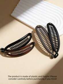 1/2/4 件装 4.3 英寸卷曲琥珀香蕉发圈，法式优雅高冠发夹，扭结发夹，女士发饰，圣诞礼物