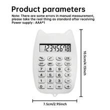 4pcs Cute Candy Color Mini Handheld Calculator | Compact Size For Easy Storage, Dual-Use As Calculator & Small Computer, Suitable For Daily Calculation & Temporary Office Work - Multicolor - View 4