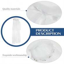 Diadema de Flores Blanca Velo Guirnalda Floral Decorativa Tocado Infantil para Bodas Fotografia y Fiestas Accesorio para Cabeza con Diseño Delicado y EleganteConveniente y duradero,Los favoritos de los niños - Multicolor - Ver 6